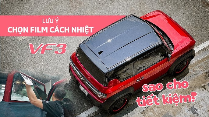 Phim Cách Nhiệt 3M Cho Vinfast VF3 – Dòng phim cao cấp, cản nhiệt 97%, không cản sóng