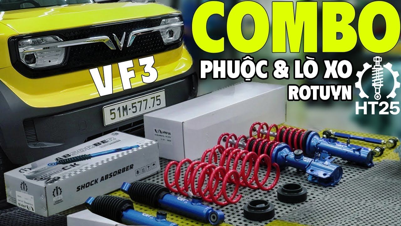 Nâng Cấp Phuộc HT25 Cho Vinfast VF3 – Êm hơn, chắc hơn