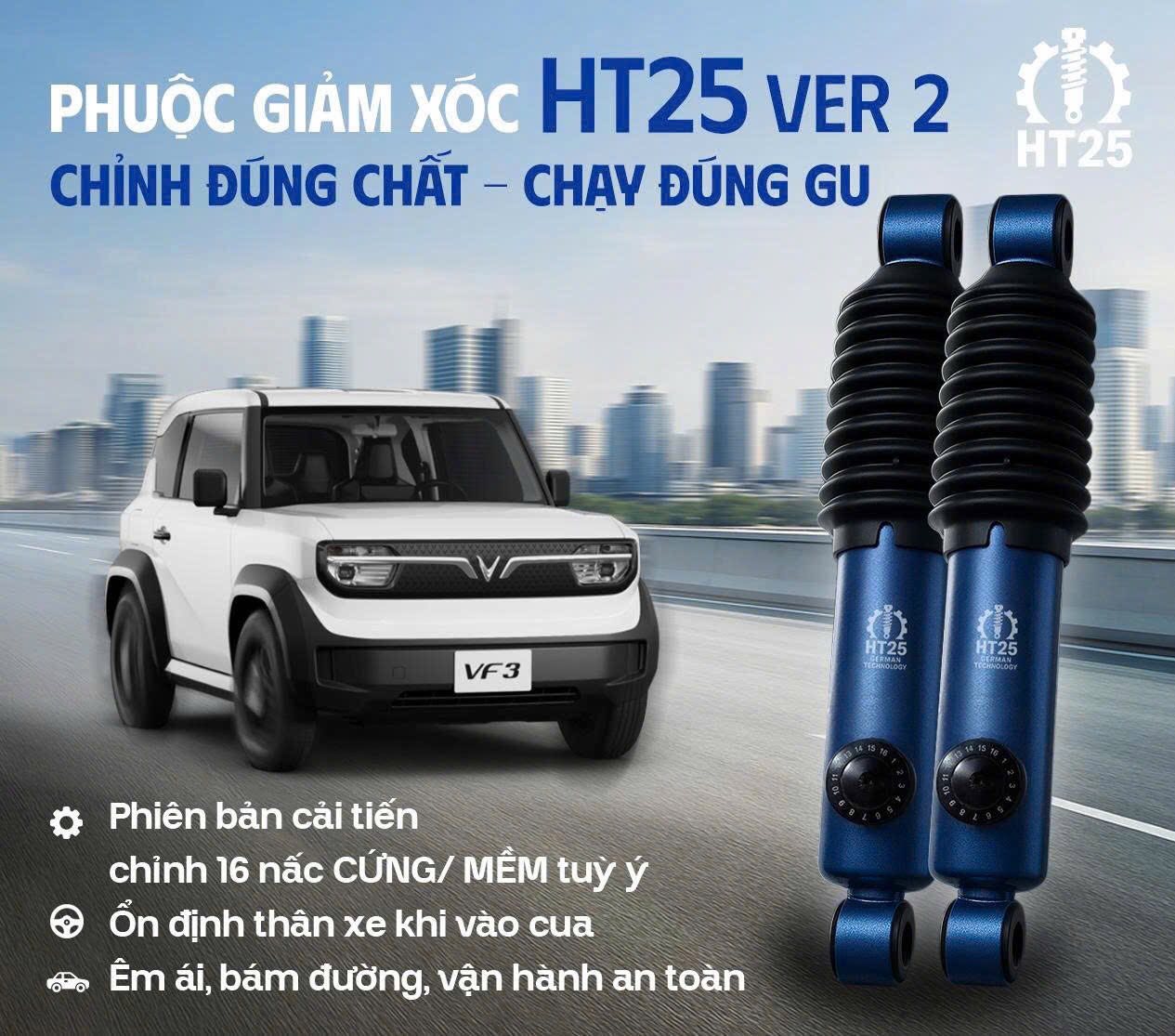 Phuộc HT25 Việt Nam – Có nên nâng cấp cho xe VinFast?