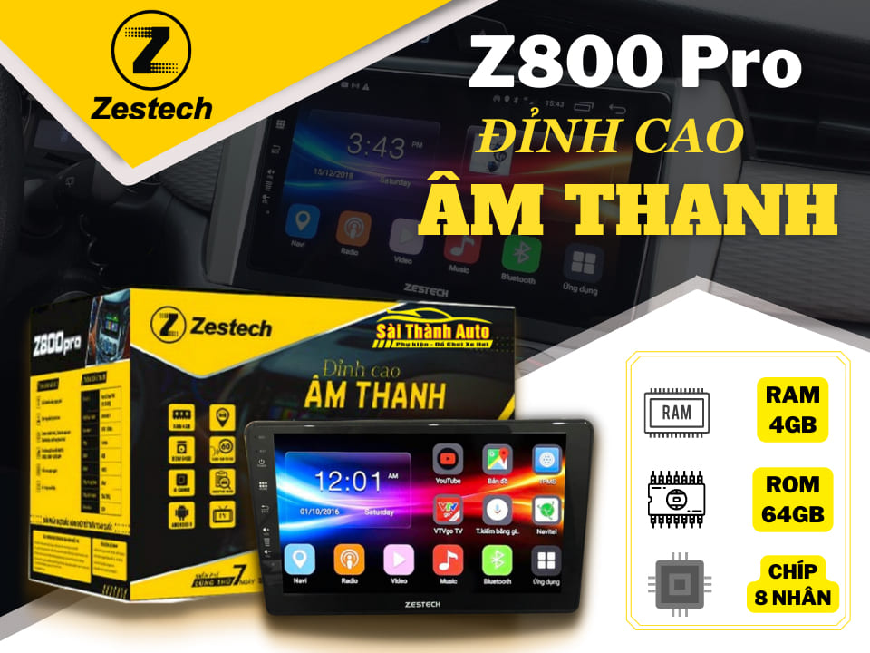 Zestech Z800 – Màn hình thông minh, giá hợp lý